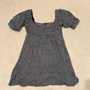 Black and White Gingham Dress